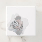 Moderne foto bruiloft gunst Dank u Label (In situ)