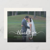 Moderne foto bruiloft - Hartelijk dank (Voorkant / Achterkant)