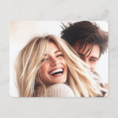 Moderne foto bruiloft informatie Kaart (Achterkant)