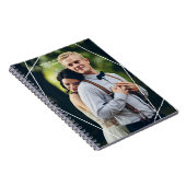 Moderne foto-bruiloft notitieboek (Rechterzijde)