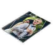 Moderne foto-bruiloft notitieboek (Linkerzijde)