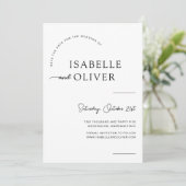 Moderne Foto bruiloft Save the Date Invite Sjabloo Kaart (Staand voorkant)