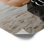 Moderne foto bruiloft welkom poster (Hoek)