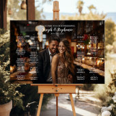 Moderne foto bruiloft zitgrafiek alfabetisch canvas afdruk