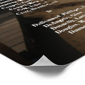 Moderne foto bruiloft zitgrafiek alfabetisch poster (Hoek)