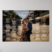 Moderne foto bruiloft zitgrafiek alfabetisch poster (Voorkant)