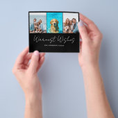 Moderne foto Budget Kerstmis Kaart (Hand)