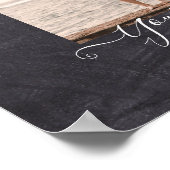 Moderne FOTO-cadeau - aangepast tekstalkboardthema Poster (Hoek)