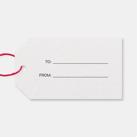 Moderne foto cadeaulabel (Achterkant Horizontaal)