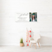 Moderne Foto Calligrafie Afstudeerbanner - Wit Spandoek (Insitu)