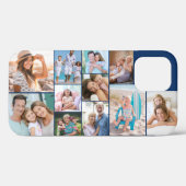 Moderne foto Collage 11 Afbeelding Blue Sideways Case-Mate iPhone Case (Achterkant (horizontaal))