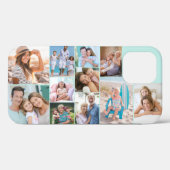 Moderne Foto Collage 11 Afbeelding Mint Sideways Case-Mate iPhone Case (Achterkant (horizontaal))