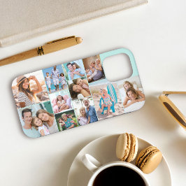 Moderne Foto Collage 11 Afbeelding Mint Sideways Case-Mate iPhone Case