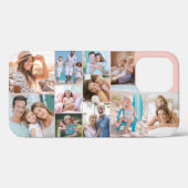 Moderne Foto Collage 11 Afbeelding Peach Sideways Case-Mate iPhone Case (Achterkant (horizontaal))