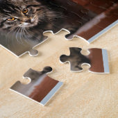 Moderne Foto Collage Aangepaste Script Name Light  Legpuzzel (Zijkant)