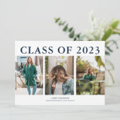 Moderne foto-collage Afstudeeraankondiging 2022 (Staand voorkant)