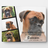 Moderne foto-collage als huisdierherdenking fotoplaat (Voorkant)