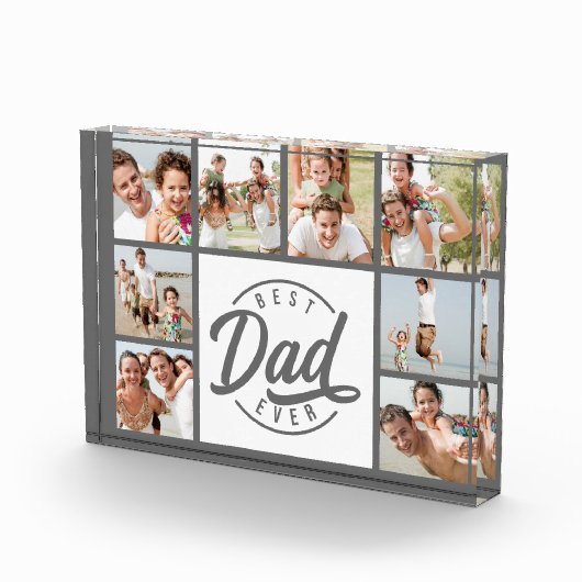 Moderne foto Collage Beste vader ooit fotoblok (Rechts)