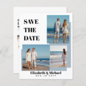 Moderne FOTO Collage Bewaar Data Stof Blauw (Voorkant / Achterkant)