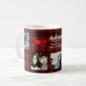 Moderne FOTO COLLAGE Buffalo Plays Love Koffiemok (Voorkant links)