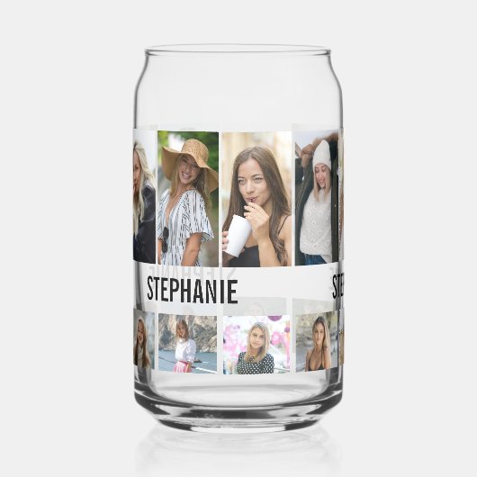 Moderne foto | Collage Drink Blikvorm Glas (Voorkant)