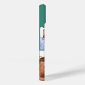 Moderne foto-collage, felgroen initiaal monogram Case-Mate iPhone case (Achterkant / Rechts)