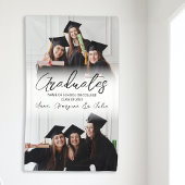 Moderne Foto Collage Friends Graduation Party Spandoek