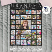 Moderne Foto Collage GRANDMA WE HOUDEN VAN JE scri Fleece Deken