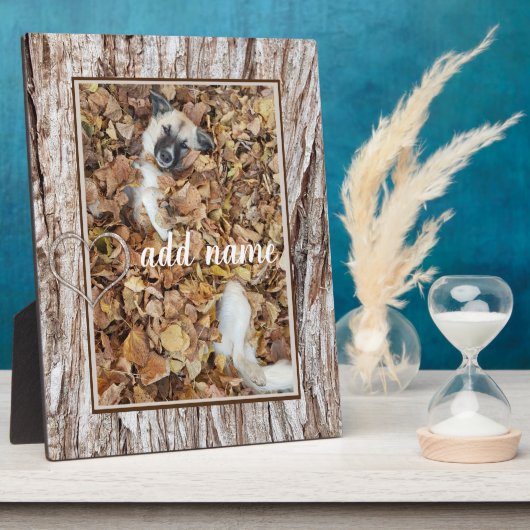 moderne foto-collage hond grappig fotoplaat (Zijkant)