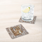 moderne foto-collage hond grappig kartonnen onderzetters (Insitu)