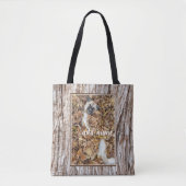 moderne foto-collage hond grappig tote bag (Voorkant)