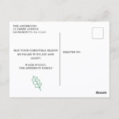 Moderne foto Collage Joyful Wishes Kerstmis Briefkaart (Achterkant)