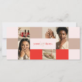 Moderne Foto Collage Nail Salon Gift Voucher (Voorkant)