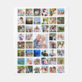 Moderne foto Collage Persoonlijk Wit Fleece Deken (Voorkant)