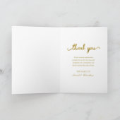 Moderne foto-collage rouwkaarten en dankbetuiginge kaart (Binnen)