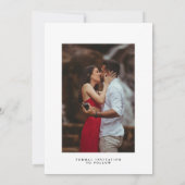 Moderne Foto Collage Save The Date Uitnodiging (Achterkant)