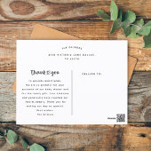 Moderne foto collage stijlvolle baby shower briefkaart