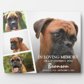Moderne foto-collage ter nagedachtenis aan huisdie fotoplaat (Voorkant)