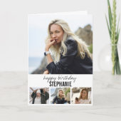 Moderne foto | Collage Verjaardagsgroet Kaart (Voorkant)