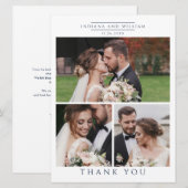 Moderne foto Collage Weddenschap Hartelijk dank (Voorkant / Achterkant)