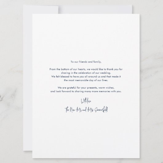 Moderne foto Collage Weddenschap Hartelijk dank (Achterkant)