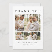 Moderne foto Collage Weddenschap Hartelijk dank Bedankkaart (Voorkant)