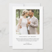 Moderne foto Collage Weddenschap Hartelijk dank Bedankkaart (Achterkant)