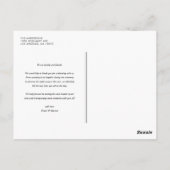 Moderne foto Collage Wedding Dank je Briefkaart (Achterkant)