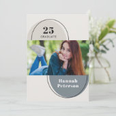 Moderne foto college herfstkleuren aankondiging (Staand voorkant)