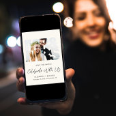 Moderne Foto Cream Bruiloft Receptie Save The Date