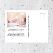 Moderne foto Dank je geboorte Aankondigingskaart