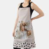 Moderne foto deegel persoonlijke naam Gift Schort (Insitu)