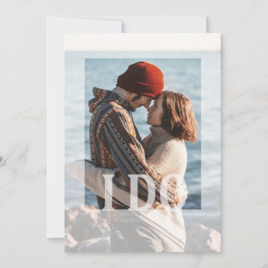 Moderne foto die ik maak, huwelijksuitnodigingen kaart (Voorkant)