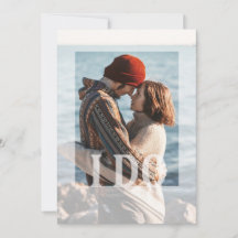 Moderne foto die ik maak, huwelijksuitnodigingen